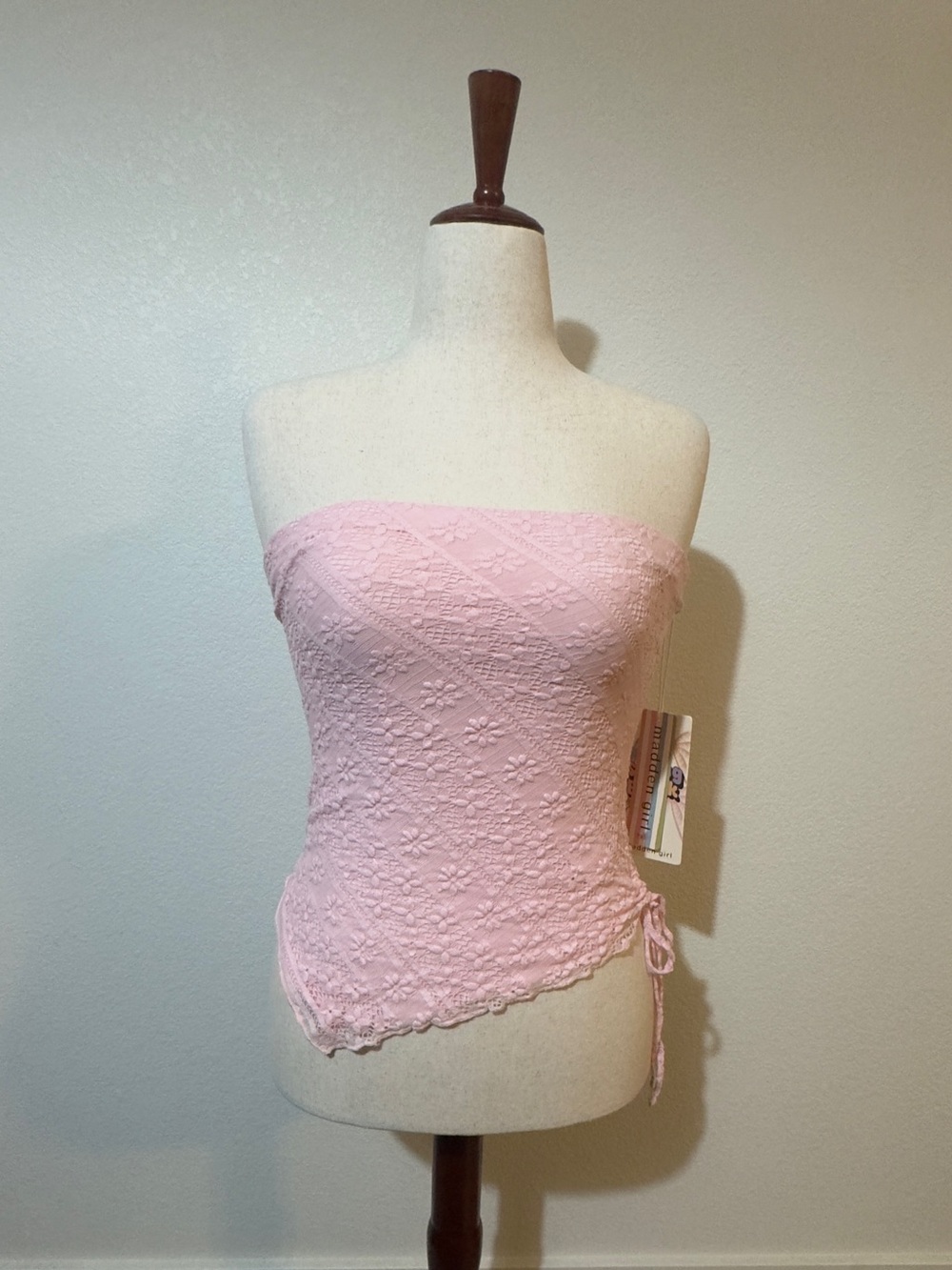 Madden Girl “Spring Break” Pastel Floral Pink Tube Top